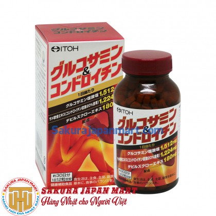 Viên uống bổ xương khớp ITOH Glucosamine Chondroitin 360 viên